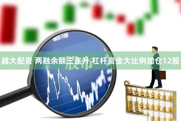越大配资 两融余额三连升 杠杆资金大比例加仓12股